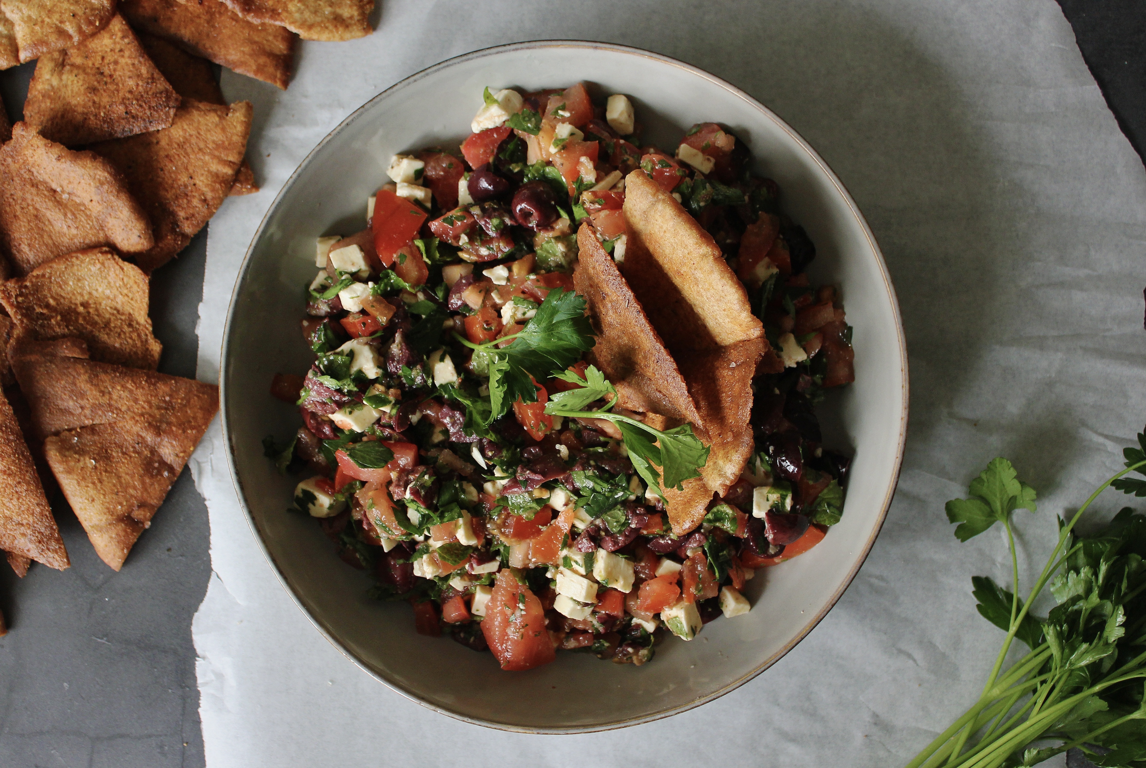 Greek Style Bruschetta