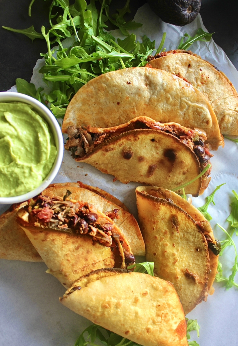 On Annie's Menu - Crispy Black Bean, Tomato, And Mushroom Tacos With 