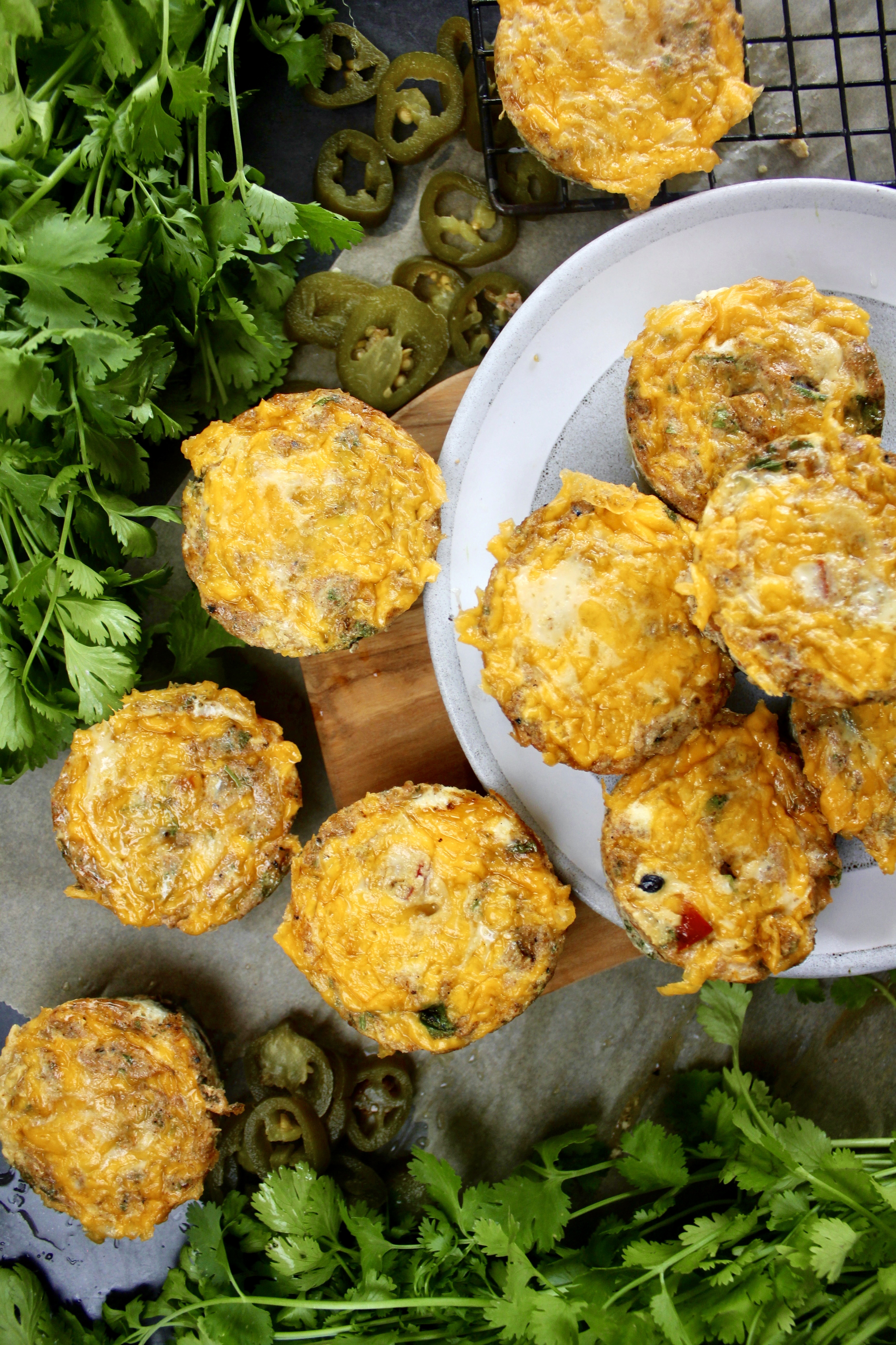 Easy, healthy, and packed with all the good Mexican flavors: these Black Bean Jalapeño Muffin Tin Frittatas make for the perfect weekday breakfast!