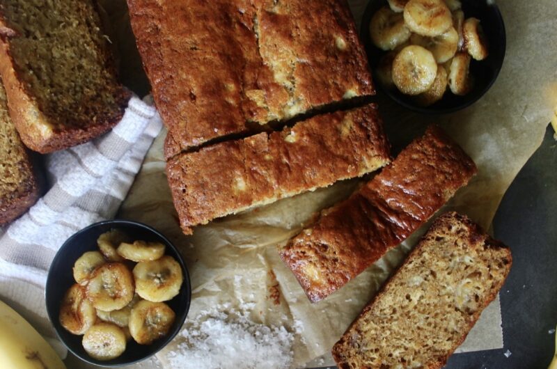 Dops’ Browned Butter Banana Bread with Caramelized Bananas