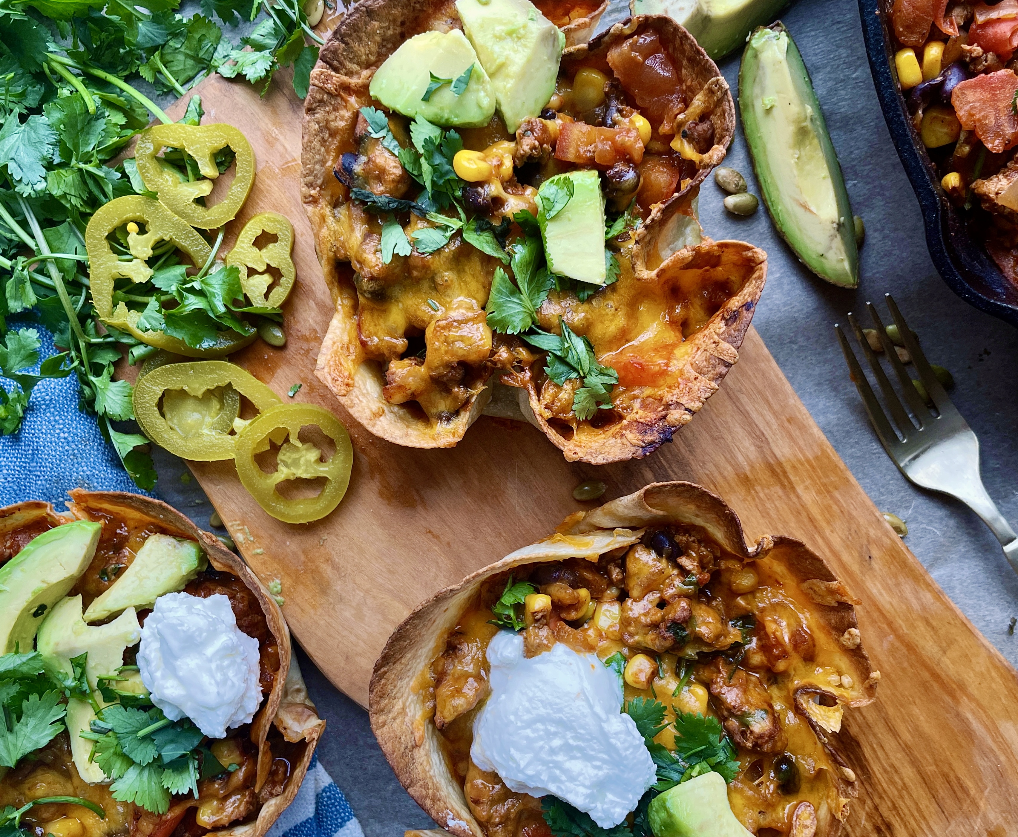 Ground Chicken Enchilada Cups