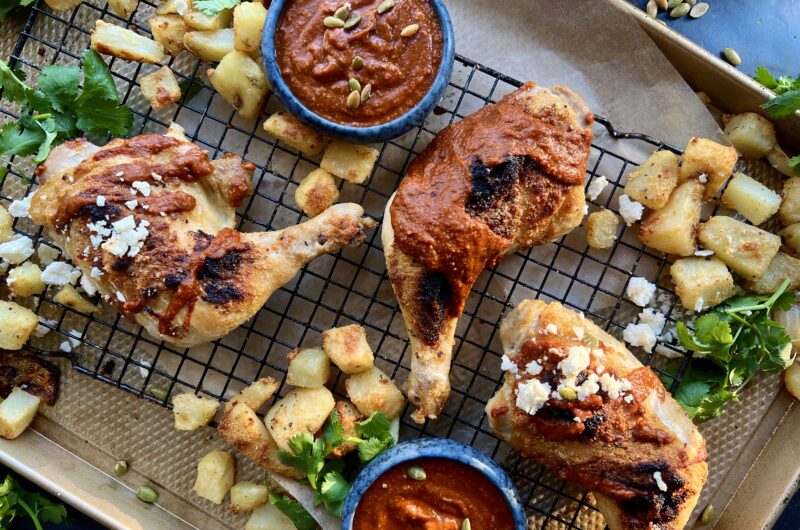 Sheet Pan Adobo Crispy Potatoes and Chicken